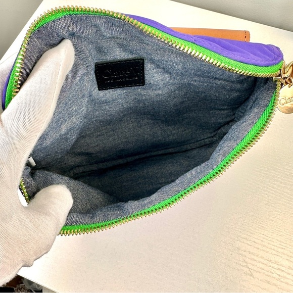 Clare V. Quilted Nylon Belt Bag in Color Iris - Picture 5 of 13